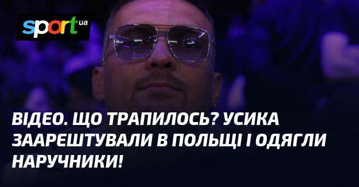 ВІДЕО. Що сталося? Усика затримали в Польщі і наділи на нього наручники!