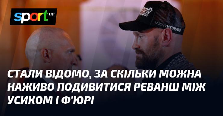 З'ясувалося, скільки коштуватиме можливість наживо спостерігати за реваншем між Усиком і Ф'юрі.